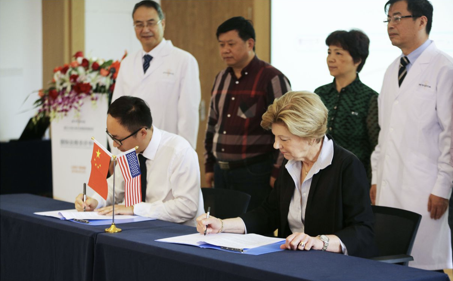 Partnership signing for the Sino-American International Oncology Consultation Center with Stanford University Medical Center